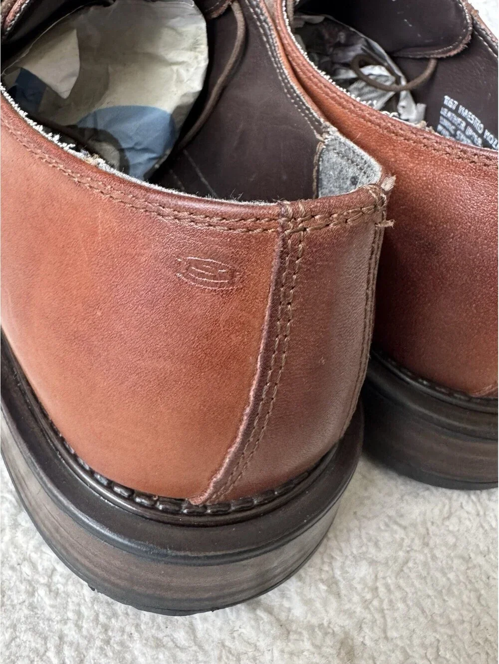 Skechers Collection Maestro Mozart 1167 Men’s 9.5 Brown Leather Dress Shoes